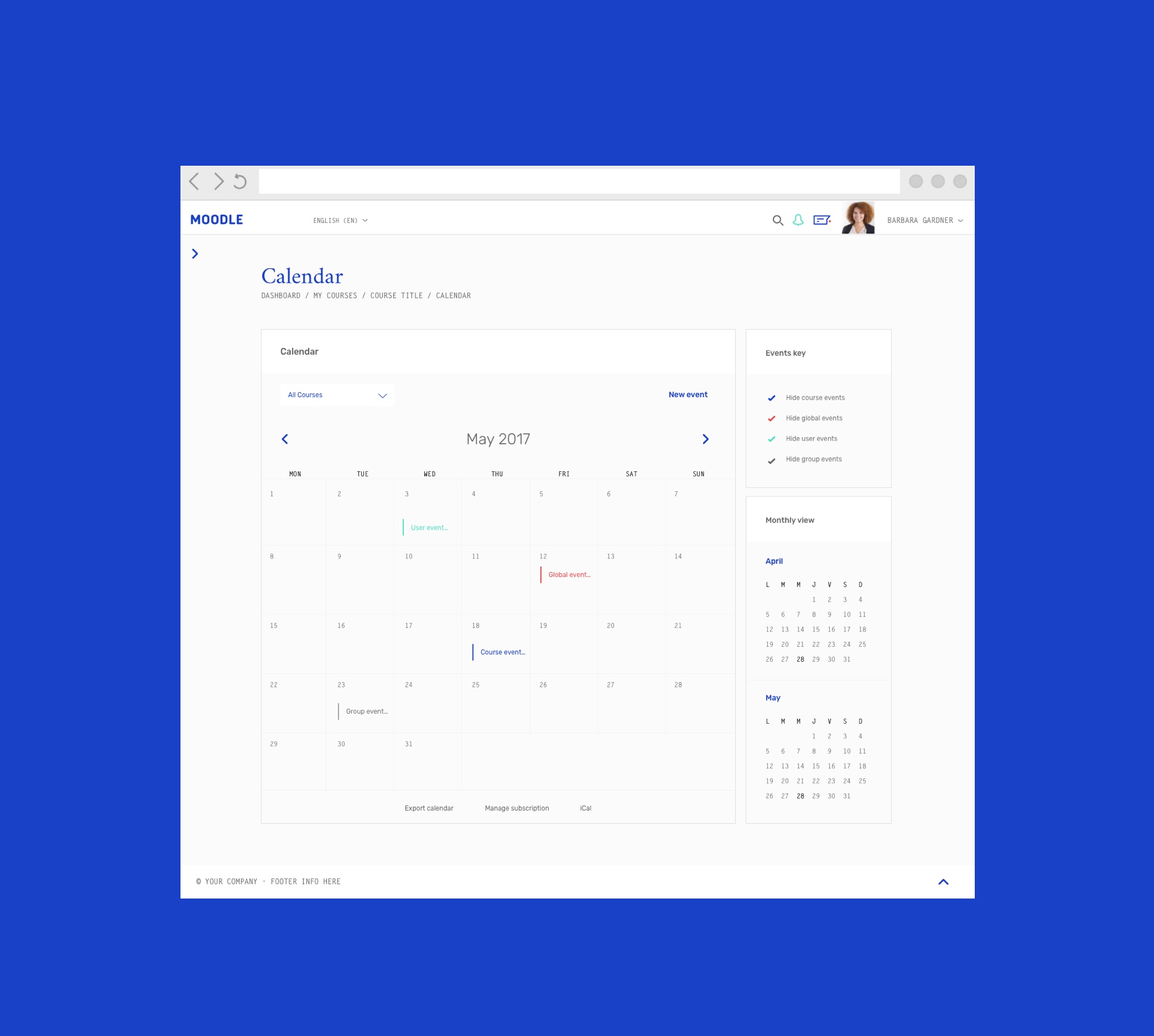moodle-app-calendar - 